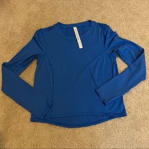 Lululemon Blue Long Sleeve with Mesh Back